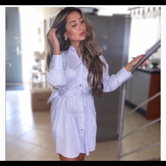 ZARA stripe shirt dress. NO OFFERS/ FIRM PRICE 🔥 - Picture 8 of 9
